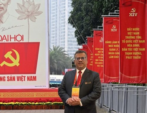 السفير باحميد يشارك في الجلسة الافتتاحية للمؤتمر الوطني الرابع عشر للحزب الشيوعي الفيتنامي