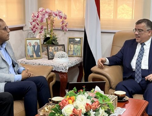 السفير باحميد يستقبل المدير القطري  لبرنامج التنمية الإنسانية ويشيد بجهود التدخلات التنموية في اليمن